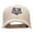 Khaki, variant on Wolf Motif Embroidered Low Profile Cotton Twill Cap - Black OSFM