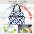 thumbnail image 5 of Flag Of Finland Insulated Adults Lunch Bag with Removable Shoulder Strap&Front Pocket Lunch Tote Box Reusable Cooler Bag, 5 of 7