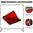 thumbnail image 1 of 3-Panel 6x6 ft Vinyl Welding Screen with Frame - Flame Resistant PVC Curtain with Lockable Swivel Wheels, 1 of 4