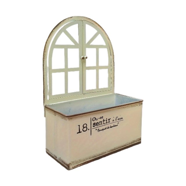 Soporte de plantas de plantas de pared de metal, jarrón de pared Soporte de plantas decorativas para beige