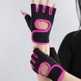 thumbnail image 1 of Guantes deportivos de medio dedo para gimnasio, levantamiento de pesas, fitness, deportes al aire libre, ciclismo, transpirables, absorción de impactos, guantes de entrenamiento qiuyongming unisex, 1 of 2