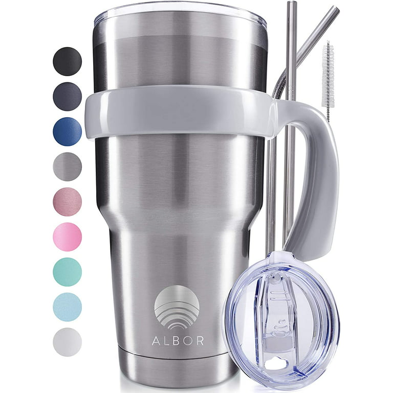 LiqCool 30 Oz Tumbler with Handle,Vacuum Insulated Coffee Mug with