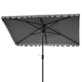 thumbnail image 5 of SAFAVIEH Venice 6.5' X 10' Market Crank Patio Umbrella, Grey, 5 of 6
