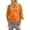 Orange, variant on WHEANG Summer Fashion Crochet Top for Women Solid Color V Neck Beach Cover Up Crochet Long Sleeve Casual Tops Cover Cruise Outfit Breathable Loose Fit Blouse(Color Yellow Size S)