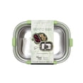 thumbnail image 2 of Just Cook 2 Section Locktop Microwave Safe Stainless Steel Bento Box with Fork & Spoon, 1350 ml, 2 of 8