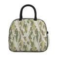 thumbnail image 2 of Insulated Lunch Bag for Women, Floral Print Oxford Fabric Lunch Box, Leakproof Thermal Cooler Tote for Work, School & Picnic, Camo, Camouflage Print, 2 of 5