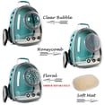 thumbnail image 3 of Transportadora gatos ORIZZP mochila gato cápsula espacial burbuja verde aero perro, 3 of 3