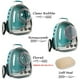 thumbnail image 3 of Transportadora gatos ORIZZP mochila gato cápsula espacial burbuja verde aero perro, 3 of 3