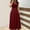 A0113-Wine, variant on QUINDOS Dresses for Women 2025 Formal Short Sleeve Crew Neck Evening Gown Evening Dress Summer Formal Solid Color Slim Long Maxi Womens Dresses