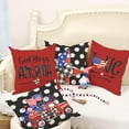 thumbnail image 5 of 4th of July Decorations Pillow Covers 18 x 18 Set of 4 Polka Dots Stars and Stripes Truck Throw Pillow Covers Patriotic Pillows Independence Memorial Day Decor Cushion Case, 5 of 6