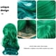 thumbnail image 2 of WORGEOUS Peluca larga y rizada para mujer, peluca de pelo sintético de moda para cosplay, sombreros para mujer, Grils (verde), 2 of 9