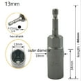thumbnail image 2 of 1Pcs 80Mm Length 1/4" Hex Drivesocket Impact Nut Bolt Drill Bits, 2 of 4