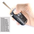 thumbnail image 3 of 3 Buttons Car Key Fob Case Remote Control Replacements Compatible for Opel Vauxhall Buick Astra Insignia Vectra Chevrolet Cruze Aveo Spark Captiva Orlando (1 Pcs) S01, 3 of 6