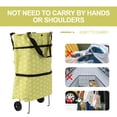 thumbnail image 2 of LABSERRON Collapsible Rolling Tote with Wheels for Shoppers and Travelers Multi 1Pcs, 2 of 8