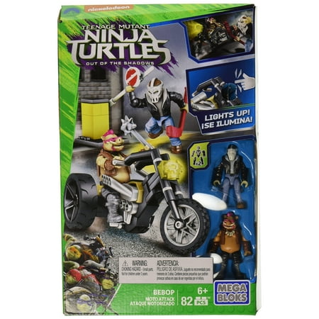 Mega Bloks teenange mutant ninja turtles: out of the shadows bebop moto attAck playset