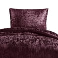 thumbnail image 2 of Benzara Jay 2 Piece Twin Comforter Set, Purple Polyester Velvet Deluxe Texture, 2 of 5