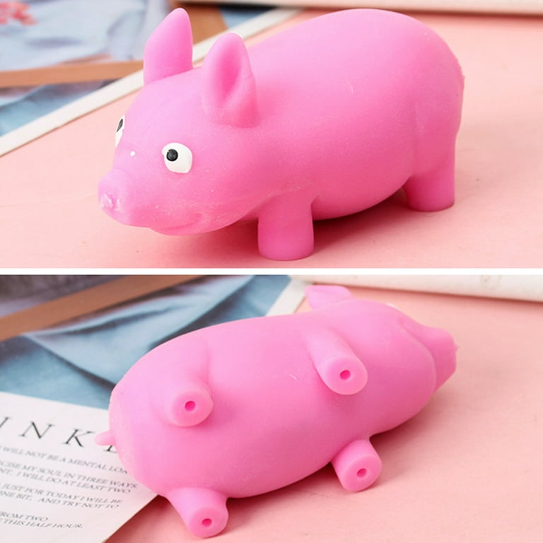 Nouveau jouet spongieux Pink Pig Cadeaux pour enfants adultes, Animal  Squeeze Anxiété Stress Relief Autisme Disorders Funny Piggy Toy
