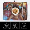 thumbnail image 4 of Customized Microfiber Fabric Dish Drying Mat for Kitchen Counter 16x18 Inch,Custom Any Photo or Text Drying Mat Personalized Dish Drainer Mat Super Absorbent Dish Rack Pad for Coffee Bar Sinks, 4 of 6