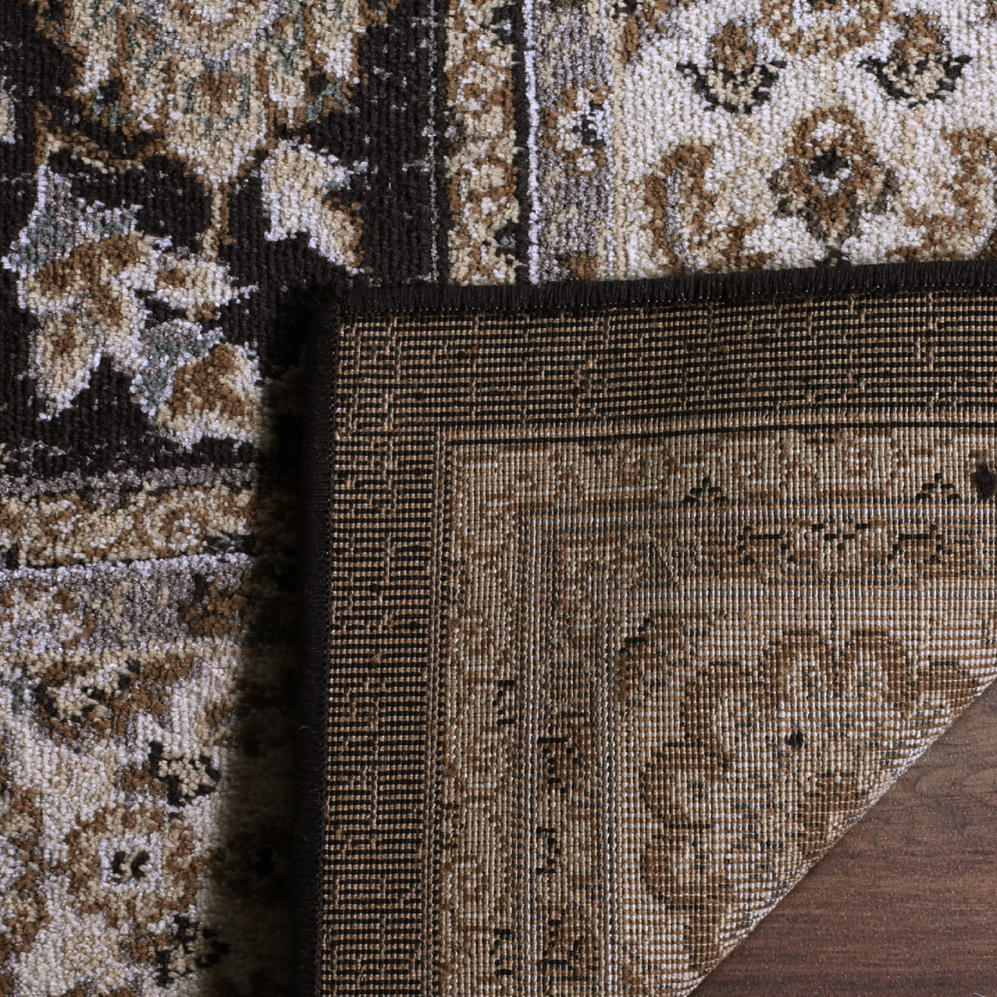 SAFAVIEH Lyndhurst Janel Traditional Bordered Area Rug, Anthracite/Cream, 4' x 6'