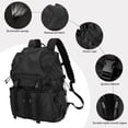 thumbnail image 3 of Mochila BJIAX Vintage Waterproof 30 L para hombre y mujer 15.6 pulgadas, 3 of 7