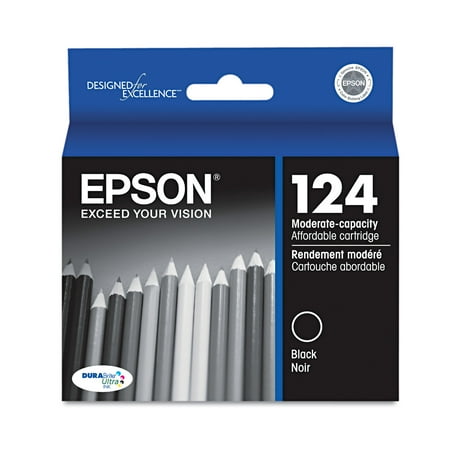 Epson T124120 (124) DURABrite Ultra Ink, Black