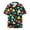 Black, variant on Retro 80s 90s Pattern Men'S Casual Short-Sleeved Shirt Button Down Summer Shirt Funny Party Disco Bowling Button Shirt Print Graphic