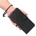 thumbnail image 4 of Wallet Case for Nothing Phone 3A Pro Flip Cover with Card Slots, Magnetic Stand & Strap Black, 4 of 5