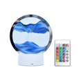 thumbnail image 3 of GUOOL 3D Flowing Sand Night Light Decorative Hourglass Lamp Quicksand Painting Dynamic Blue, 3 of 9