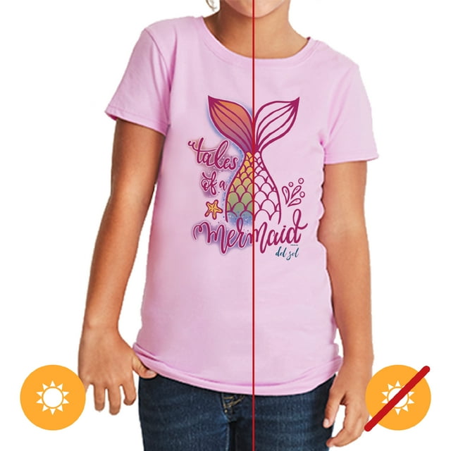 Camiseta (YL) DelSol DelSol Kids Crew Tee - Tales of a Mermaid Camiseta (YL) Niño 1Pc