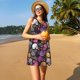thumbnail image 3 of Balery Halloween Skeleton Vestidos de verano para mujer con estampado: vestido holgado sin mangas, vestido playero informal y cómodo para días calurosos., 3 of 7