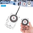 thumbnail image 2 of Uxcell Orienteering Compass, 2 Pack Navigation Hiking Compasses for Map Reading Survival Outdoor Exploring Transparent, 2 of 7