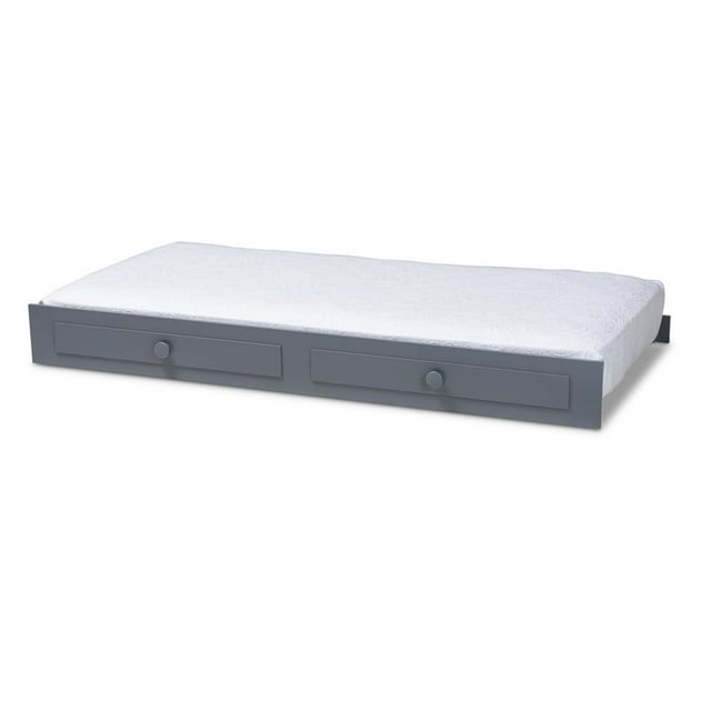Baxton Studio Cintia Twin Trundle en Gris