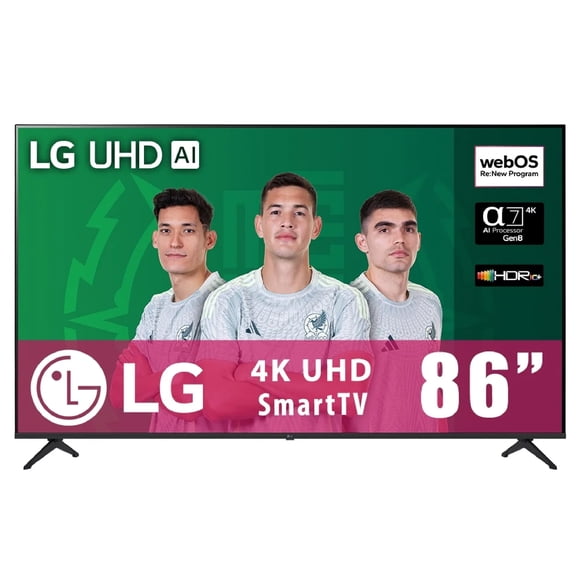 TV LG 86 Pulgadas UHD AI UA75 4K SMART TV 2025 86UA7500