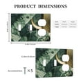 thumbnail image 3 of Green Gold Marble Switch Cover Decorative Wall Plate 3-Gang 2-Toggle 1-Duplex Standard Size, 3 of 5