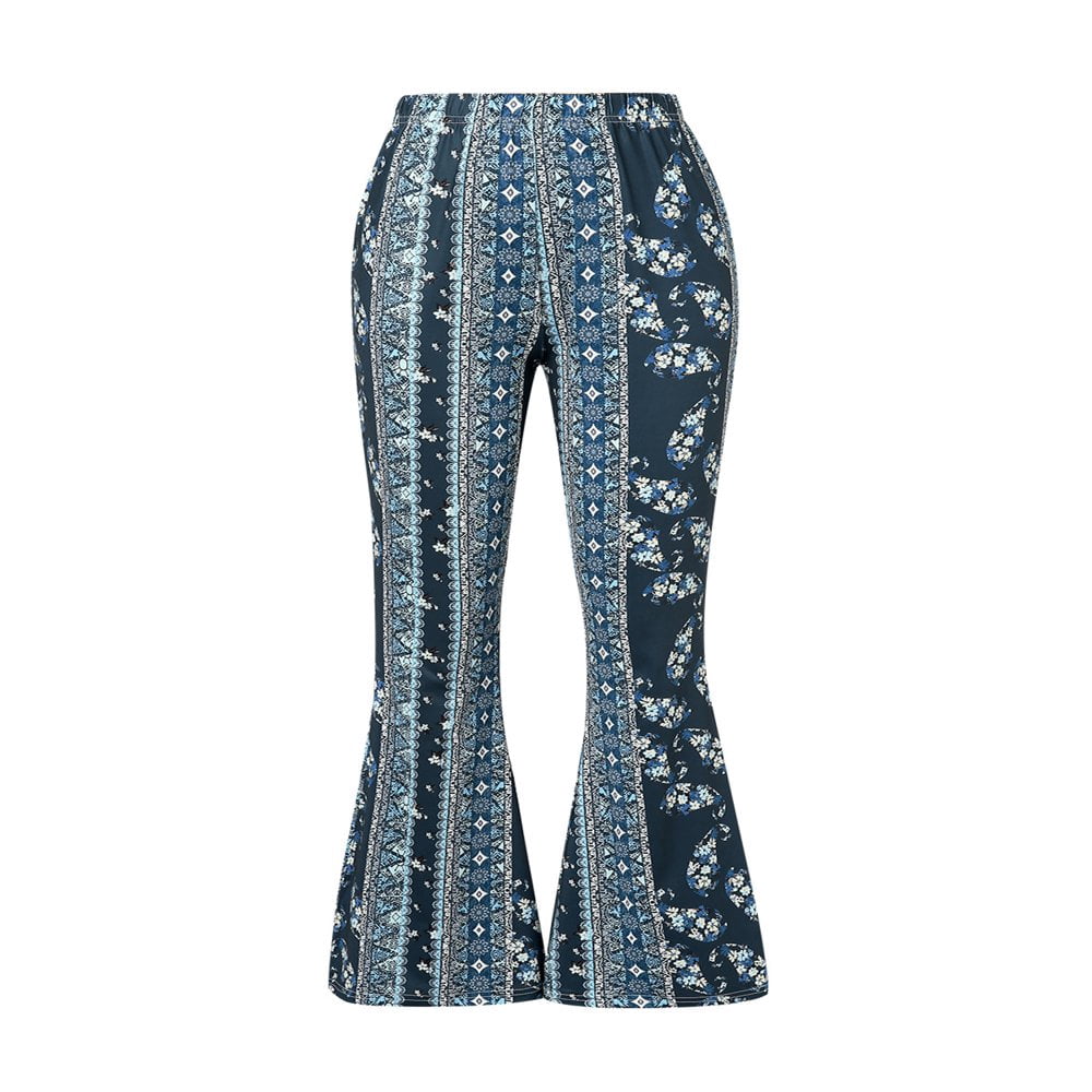 Women High Waist Gypsy Comfy Yoga Ethnic Tribal Stretch Palazzo