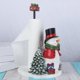 thumbnail image 5 of Farfi Soporte para pañuelos navideños Lindo Papá Noel Muñeco de Nieve Estatuilla de Resina Base sólida Adorno de Escritorio Creativo Soporte para Toallas de Papel en Rollo Vertical Antideslizante, 5 of 5