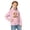 Pink, variant on Cow Print Hoodie Girls Printed Pattern Long Sleeve with Pockets Casual Warmth Crop Tops Children Fall Winter Kids Clothes Girls