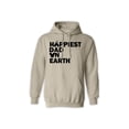 thumbnail image 2 of Happiest Dad on Earth Hoodie , Fathers Day Hoodie, Gifts for Dad, Unisex Hooded, Hoodie, 2 of 5