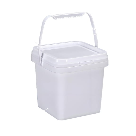 ACDANC 2026 New Bucket Food-Safe Square Storage Container Paint Bucket Transparent Plastic Jar with Lid Plastic Bucket