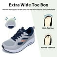 thumbnail image 3 of Artlea Wide Toe Box Shoes Women Arch Support Walking Shoes Plantar Fasciitis Orthotic Tennis Sneakers for Foot Pain Relief, Size 6.5-11, 3 of 7