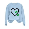 thumbnail image 3 of Ounisa St. Patrick's Day Sweatshirt for Women Clover Graphic T-Shirts Patty's Day Color Long Sleeves Tee Tops, 3 of 7