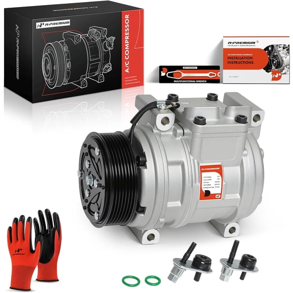 A-Premium Air Conditioner AC Compressor with Clutch Compatible with Honda Civic 2.0L 2002-2005, Acura RSX 2.0L 2002-2006