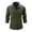 Army Green, variant on Mens Flannel Shirt Long Sleeve Button Down Relaxed Fit Khaki