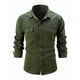 thumbnail image 1 of Blusa y camisa de manga larga con cuello vuelto para hombre, holgada, con solapa y botones, deportiva, de manga larga y solapa., 1 of 8