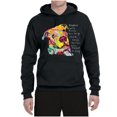 thumbnail image 3 of Colorful Pitbul | People Will Know How Large Your Soul | Dean Russo Art Animal Lover Unisex Hoodie Sweatshirt, Black, Small, 3 of 6