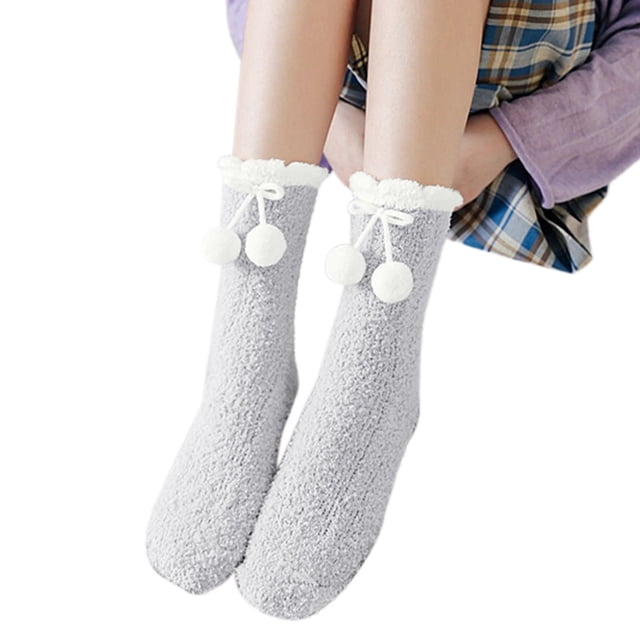 Women's Winter Warm Fuzzy Socks Slipper Socks Women's Soft Fuzzy Sleeping Socks Fuzzy Slipper Socks