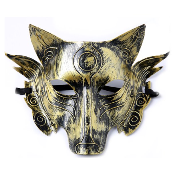 Máscara de hombre lobo, cabeza de lobo, cosplay de Halloween para adulto