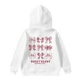 thumbnail image 3 of WOYY Big Girls Bow Hoodie Soft Hooded Sweatshirt Casual Cozy Pullover Hoody, 3 of 3