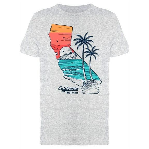 California, Time To Chill T-Shirt Men -Image by Shutterstock, Male 3X-Large