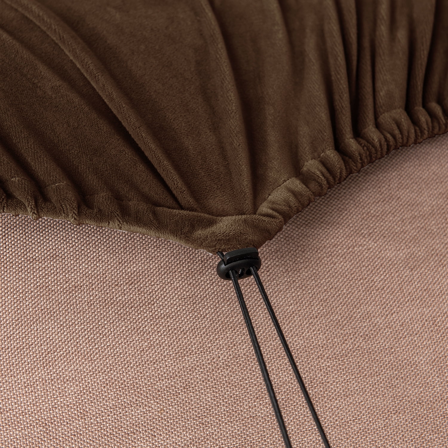 CJC Armchair Sofa Cover for 2-Seater, 5-Piece Velvet Couch Slipcover with Separate Backrest and Cushion Cover, 9 Colors